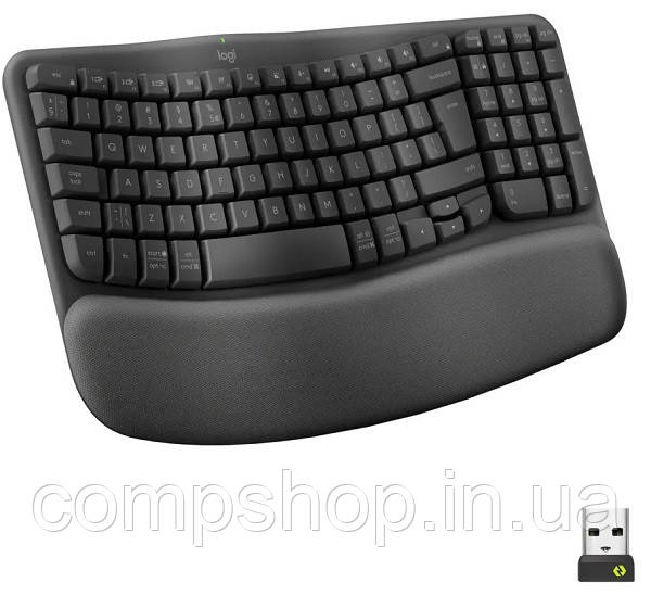 Клавіатура Logitech Wave Keys Bluetooth/Wireless Black (920-012304) (код 145313)