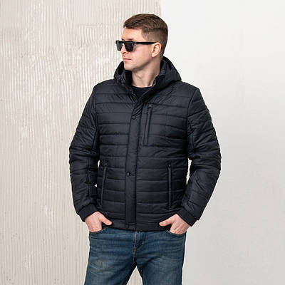 Чоловічі куртки демісезонні від виробника 50-62 темно-синій