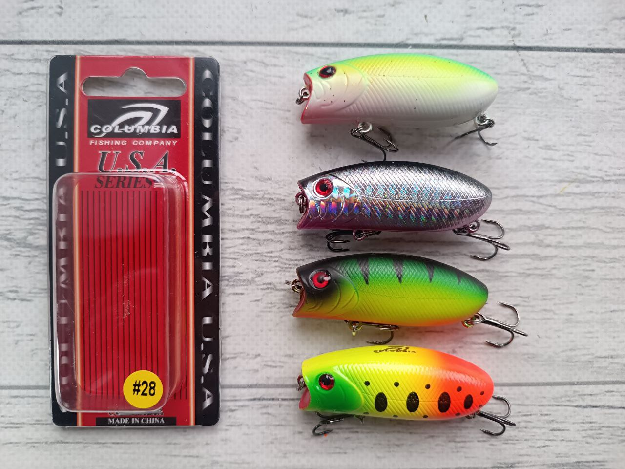 Набір Воблерів попперів Miso-Bait Lucky Craft Malas 57мм 9гр 4шт