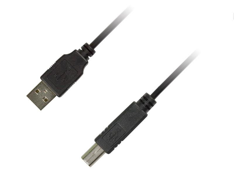 Кабель Piko USB — USB Type-B V 2.0 (M/M), 3 м, чорний (1283126473944)