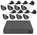 Камери DVR KIT 945 8ch Gibrid набір на 8 камер Лучшая цена, фото 3