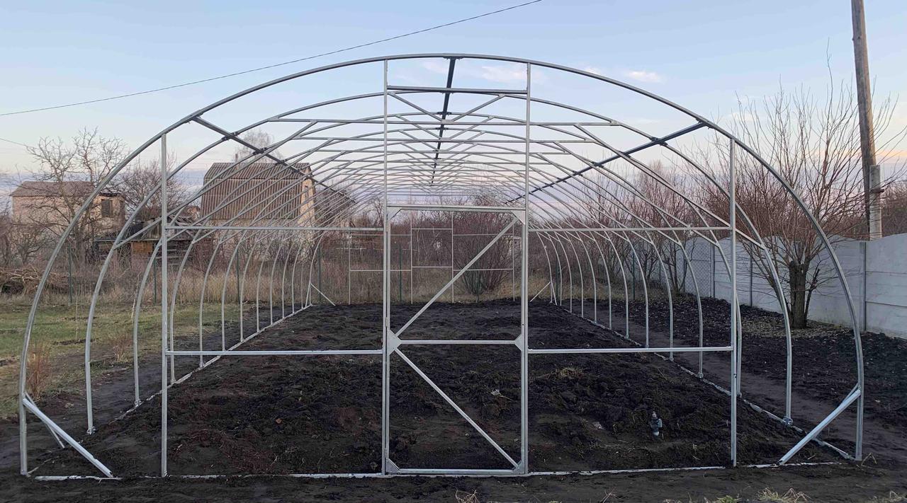 Каркас 6х8м арочний теплиці "Западенська 6+", фото 1