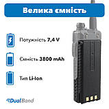Акумуляторна батарея для рації Kenwood TK-F8 (BL-5) 3800mAh, фото 3
