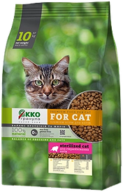 Корм преміум Еко-Гранула для стерилізованих котів 10 кг Топ