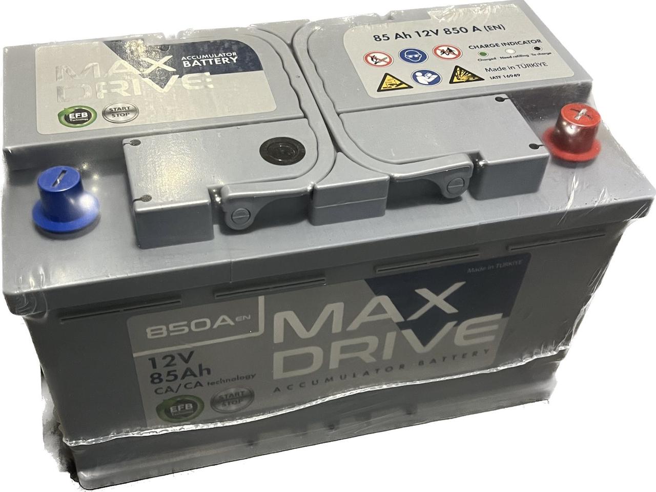 Автомобільний акумулятор 85Аг MAX DRIVE EFB (-/+) EN850 310x175x190