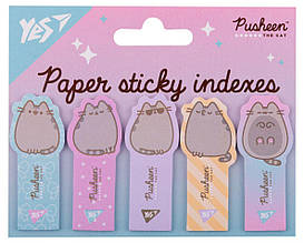 Індекси паперові YES Pusheen 55х22мм. 5шт.х20арк. 170417