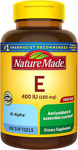 Nature Made Vitamin E 180 mg (400 IU) 300 Softgels