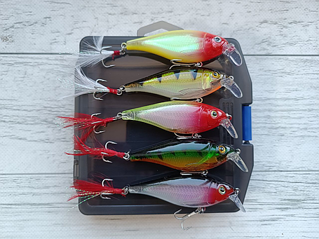 Воблер Shadow Rap Shad 90мм Набір 5шт в коробці, фото 2