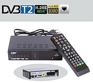 Цифрова ефірна приставка T2 для телевізора з дисплеєм та пультом HDTV DVB-T3, фото 4