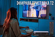 Цифрова ефірна приставка T2 для телевізора з дисплеєм та пультом HDTV DVB-T3, фото 2