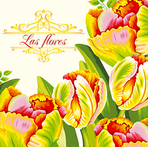 Серветки ТМ "Luxy" 33*33, 3 шари, 18 шт. "Червоний колір тюльпанів" 1/16