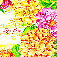 Серветки ТМ "Luxy" 33*33, 3 шари, 18 шт. "Горжини" 1/16