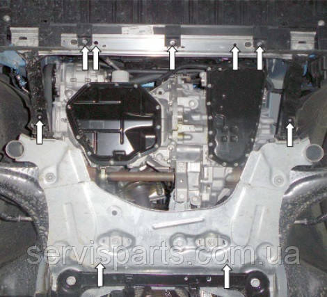 Защита двигателя Renault Fluence 2009-2015 (Рено Флюенс) - фото 3 - id-p454660095