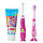 Набір Brush-Baby KidzSonic Floss Brush від 3 до 6 років (паста 50 мл полуниця + 2 зубні щітки на присосці), єдиноріжка, фото 5