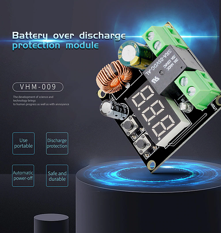 Модуль захисту низької напруги з вольтметром, VHM-009, фото 2