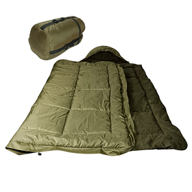 Спальний мішок до -20С Kiborg Alfa Fleece олива 85х210 см. Зимовий спальник на флісі, військові спальники