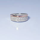 Срібна каблучка з золотими накладками, фото 3