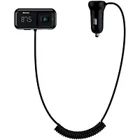 ФМ-модулятор Baseus T-typed S-16 Black Bluetooth MP3 Car Charger (CCTM-E01/CCMT000201)