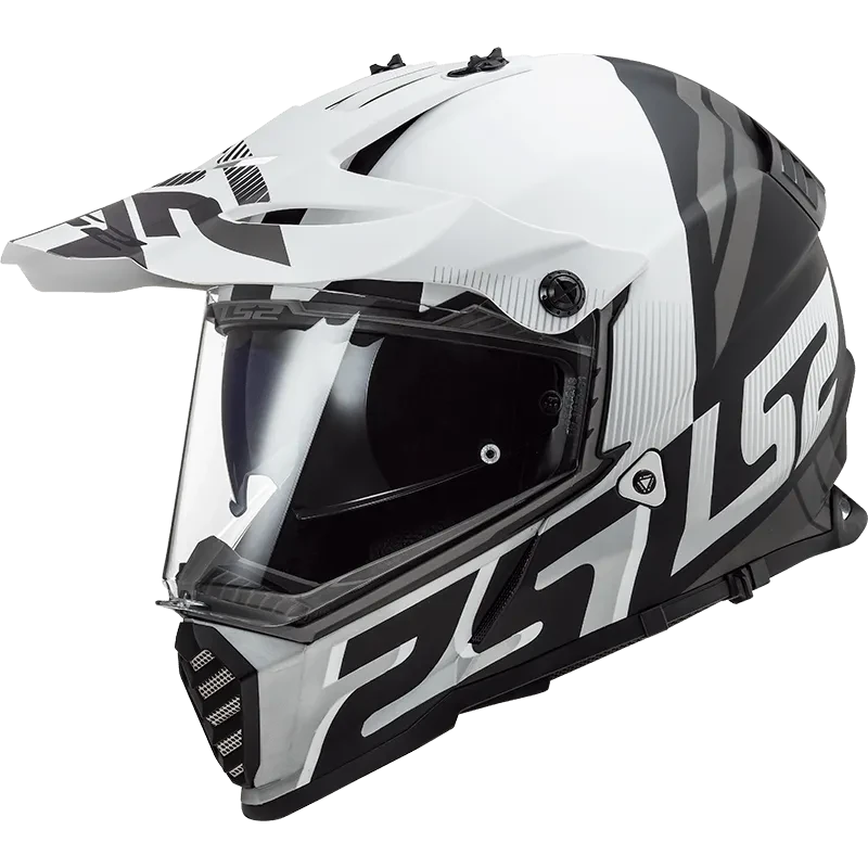 Мотошолом LS2 MX436 Pioneer Evo Evolve White Дуалспорт dualsport