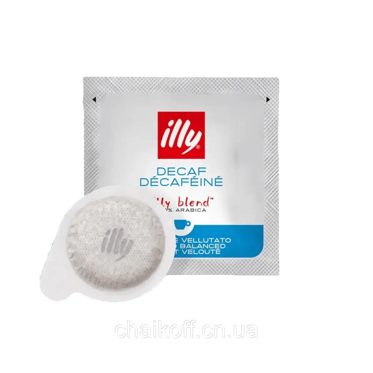 Кава в монодозах без кофеїну ILLY Decaffeinato 100% Arabica 7 г (Італія)