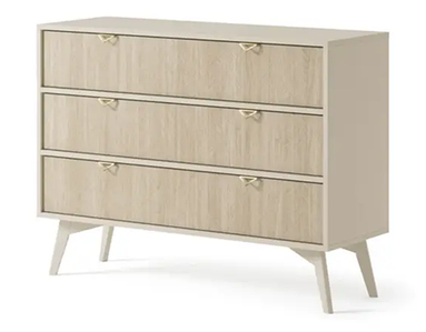 Комод Форест / Forest 3 шухляди Беж пісочний/ялиця сканді TM Perfect Home Польща