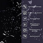 Стінова самоклеюча РЕТ плитка Чорний мармур 600*300*2 mm, фото 2