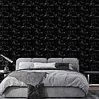 Стінова самоклеюча РЕТ плитка Чорний мармур 600*300*2 mm, фото 4