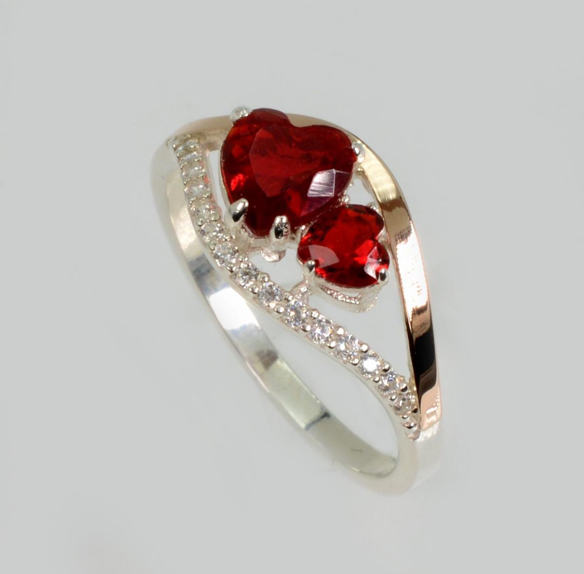 Срібна каблучка з золотими вставками, фото 1