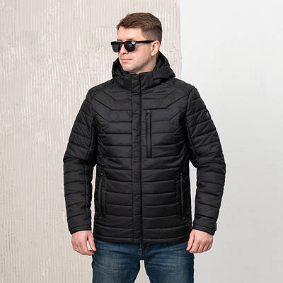 Чоловіча куртка осінь-весна  від виробника 50-62 чорний