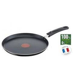 Сковорода для млинців Tefal Simply Clean, 25 см, алюміній, бакеліт, чорний