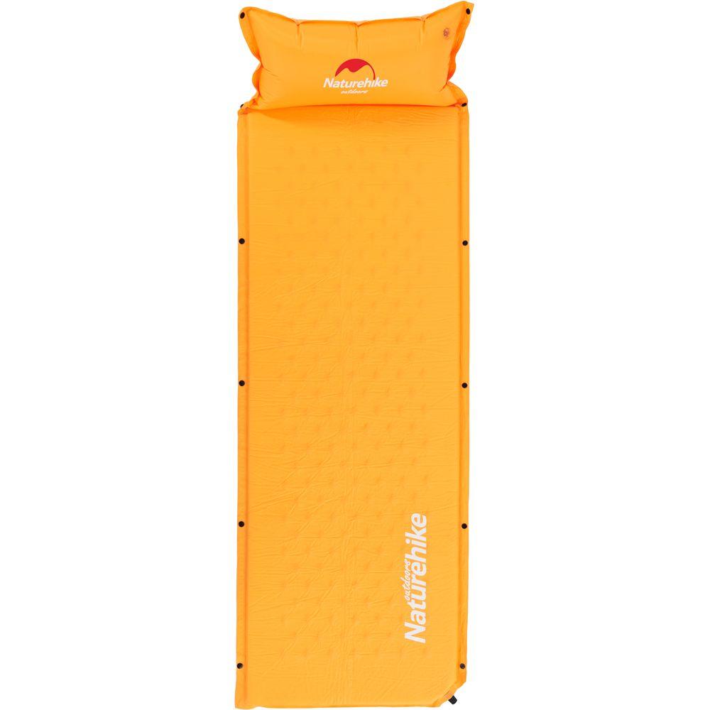 Килимок самонадувний з подушкою Naturehike NH15Q002-D, 25мм, помаранчевий, фото 1