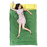 Спальник двомісний з подушками Naturehike DOUBLE SD15M030-J, (12°C), зелений, фото 4