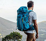 Рюкзак туристичний Naturehike NH18Y045-Q, 45 л, блакитний, фото 4