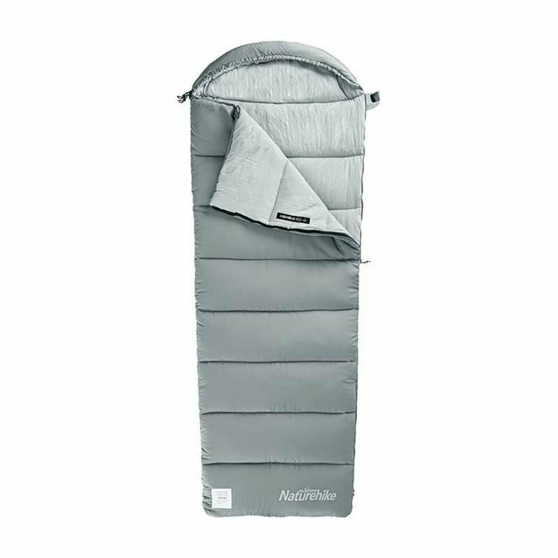 Спальник з капюшоном Naturehike M400 NH20MSD02, down cotton, сірий, фото 1