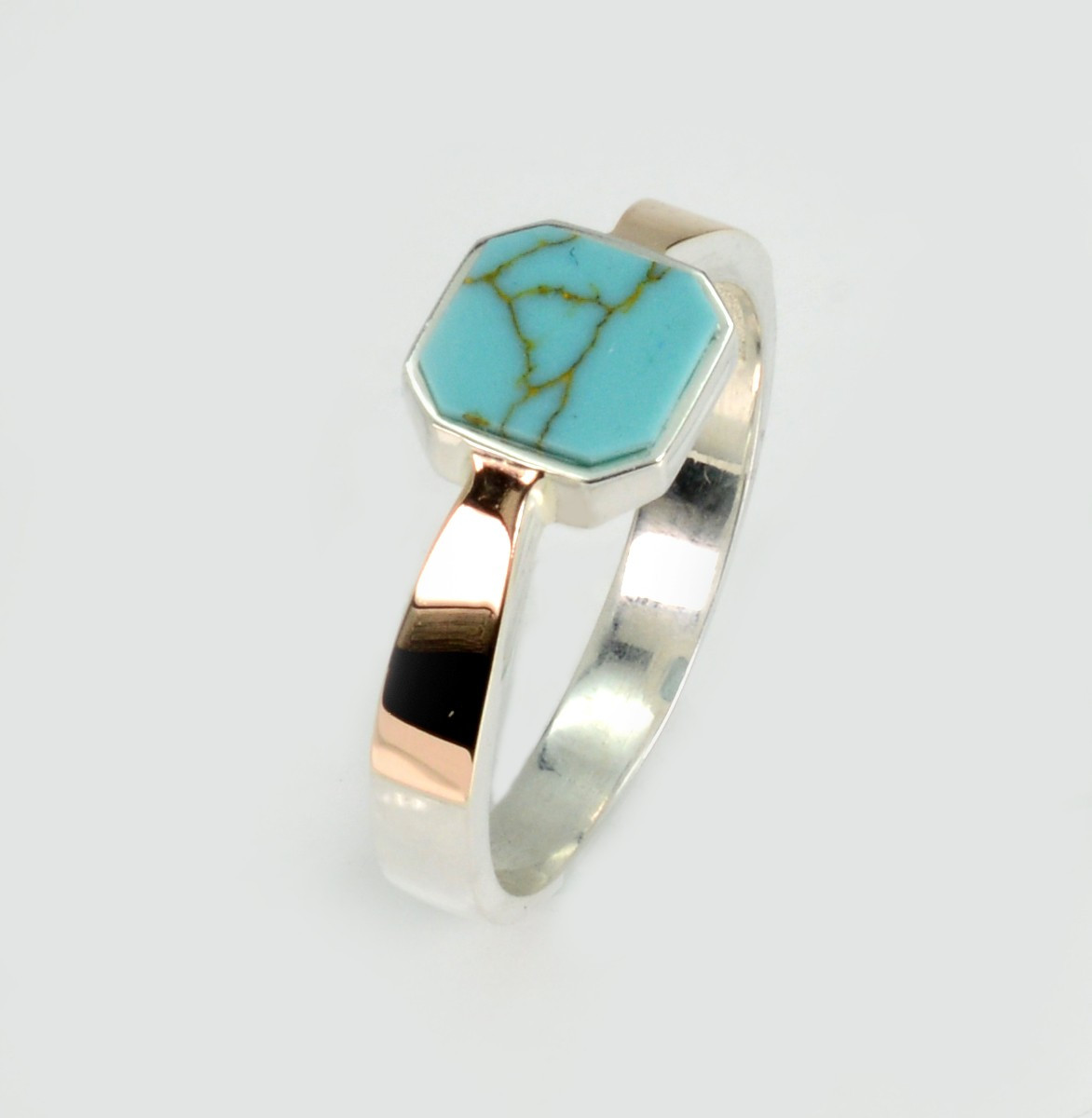 Срібна каблучка з бірюзой, фото 1