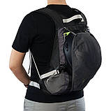 Велорюкзак з чохлом для шолома Naturehike 15 л sky blue NH15C001-B, блакитний, фото 10