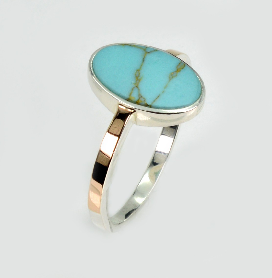 Срібна каблучка з бірюзой, фото 1