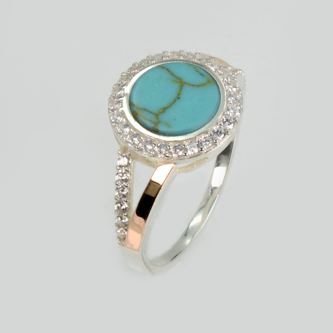 Срібна каблучка з бірюзой, фото 1