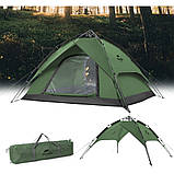 Намет чотиримісний автоматичний Naturehike NH21ZP008, темно-зелений, фото 2