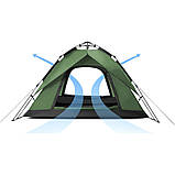 Намет чотиримісний автоматичний Naturehike NH21ZP008, темно-зелений, фото 4