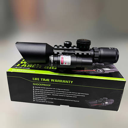 УЦІНКА! Оптичний приціл SPINA OPTICS M9 LS3-10x42E з ЛЦВ, 3-10x42, червоний лазер, фото 1