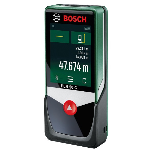Лазерний далекомір Bosch PLR 50 C (0.05-50 м) (0603672220), фото 1