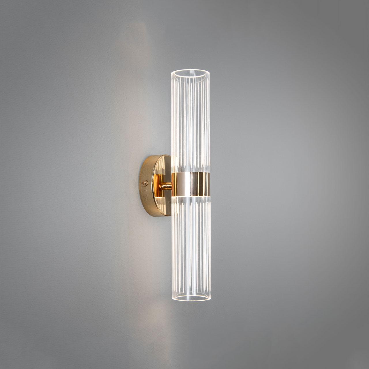 Світлодіодне LED бра 12 Вт з регульованою колірною температурою колір каркаса золотий D-Q3/2GD, фото 1