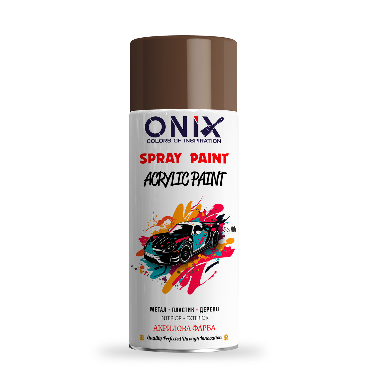 Фарба акрилова RAL 8011 Світло-коричневимй LIGHT BROWN ONIX 400 мл, фото 1