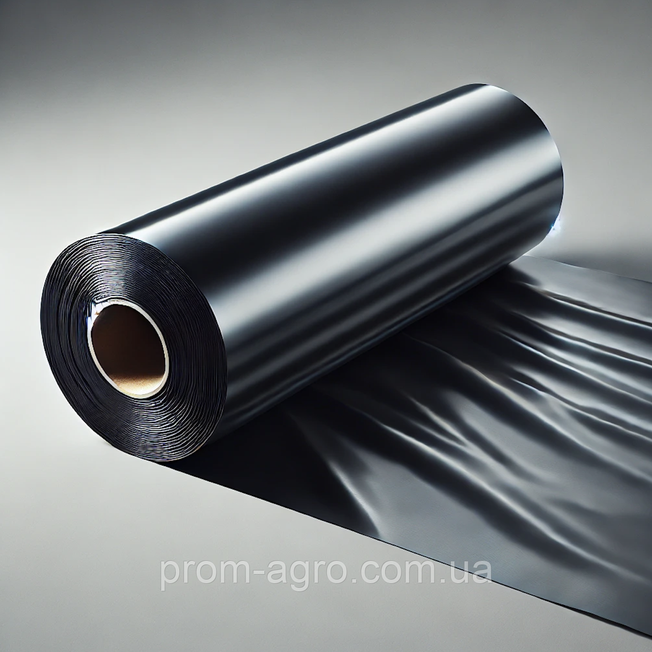 Поліетиленова плівка будівельна чорна 60 мкр, ширина 3 м (1,5 м) , рулон 100 м
