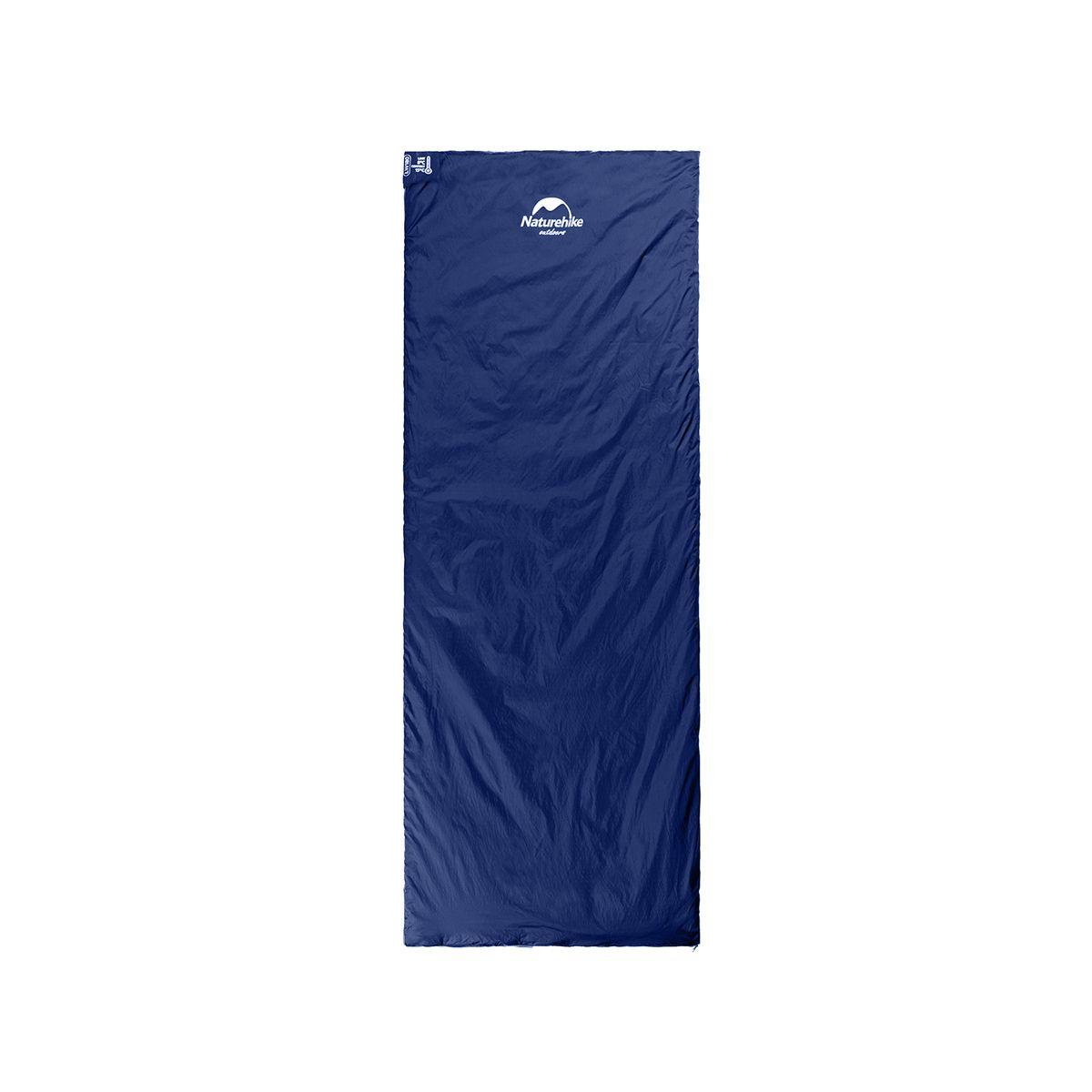 Спальник надлегкий Naturehike LW180 NH21MSD04 правий, (15°C), p-p XL, темно-блакитний, фото 1