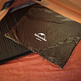 Спальник надлегкий Naturehike LW180 NH21MSD04 правий, (15°C), p-p M, темно-зелений, фото 8