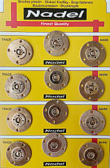 Декоративні пришивні кнопки металеві Ø25 мм 12 шт/уп ЗОЛОТО