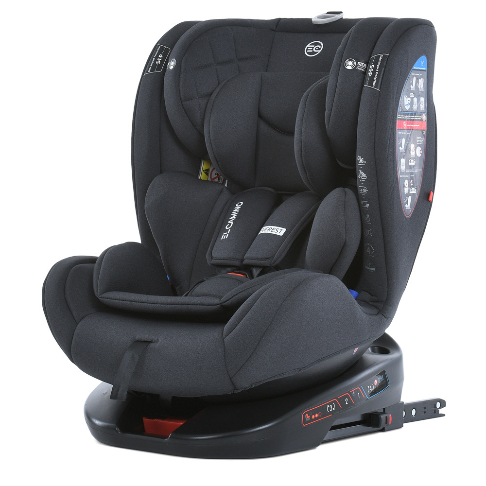 Автокрісло дитяче ME 1114 EVEREST Dark Gray (1шт) 0,1,2,3(до36кг),5-ти точ.рем.безпеки, isofix, 360град,, фото 1