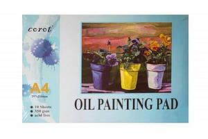 Альбом для ескізів олійними фарбами А4 10 арк. склейка 350г/м2